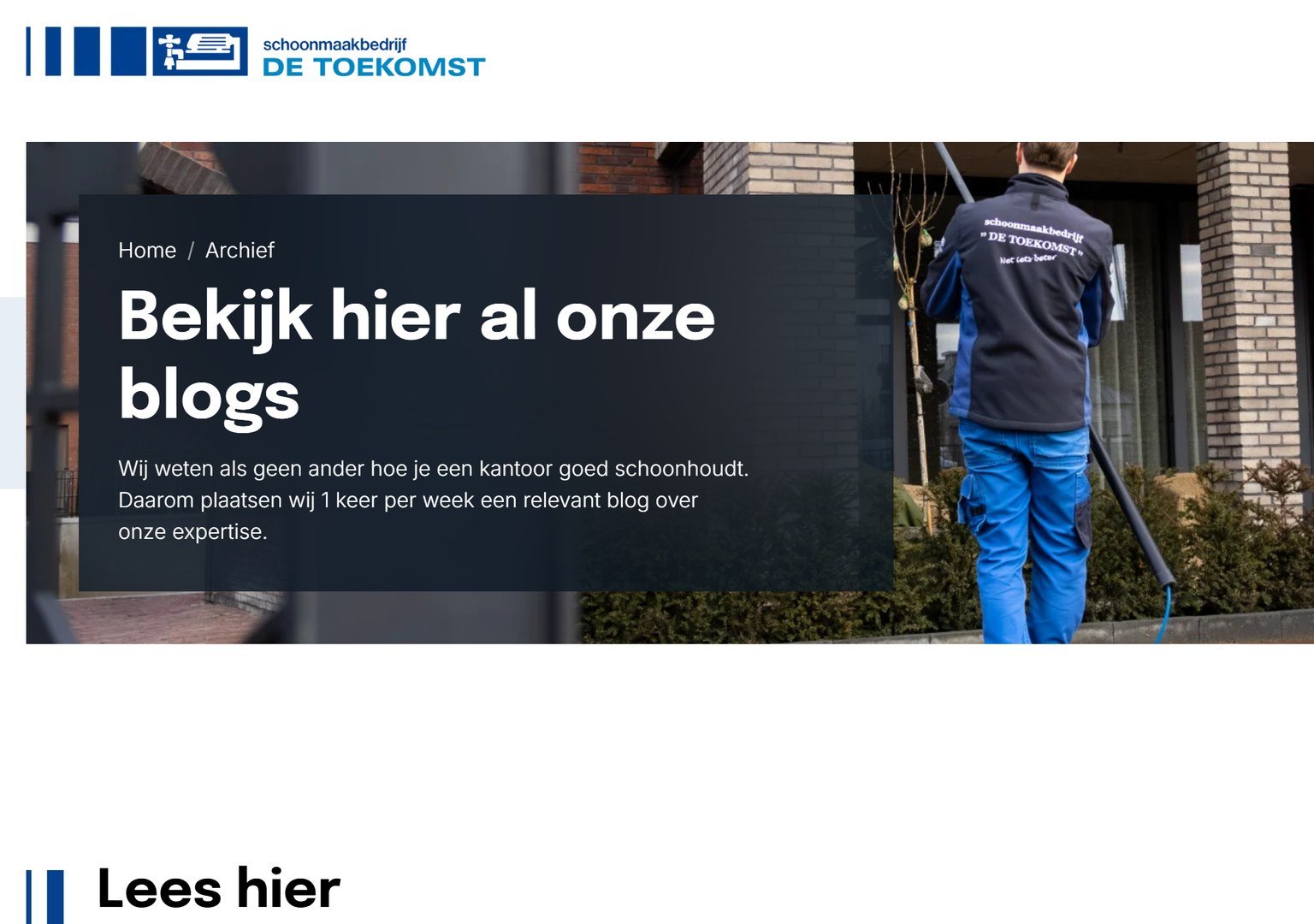 De blogpagina van De Toekomst