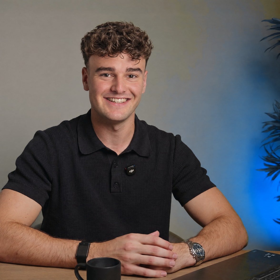 Jesse Scherpen aan tafel