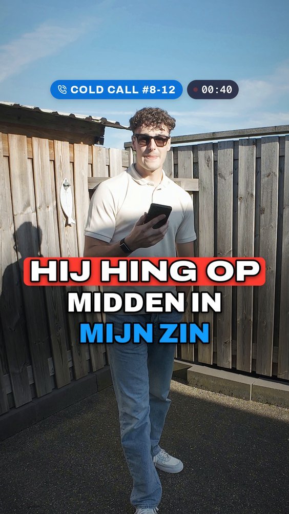 Omslag van de video: hij hing op midden in mijn zin
