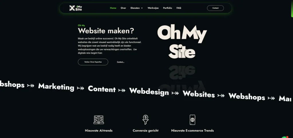 Oh My Site website