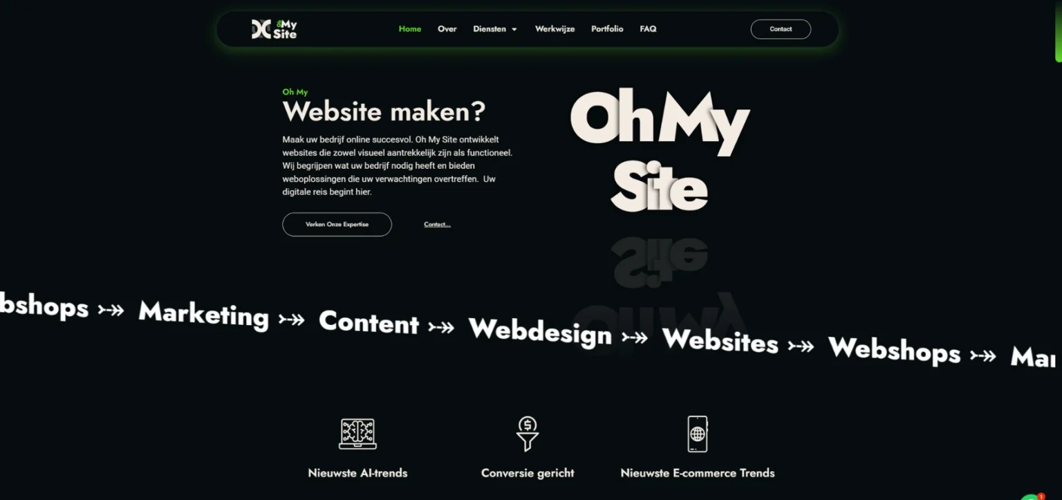 Oh My Site website