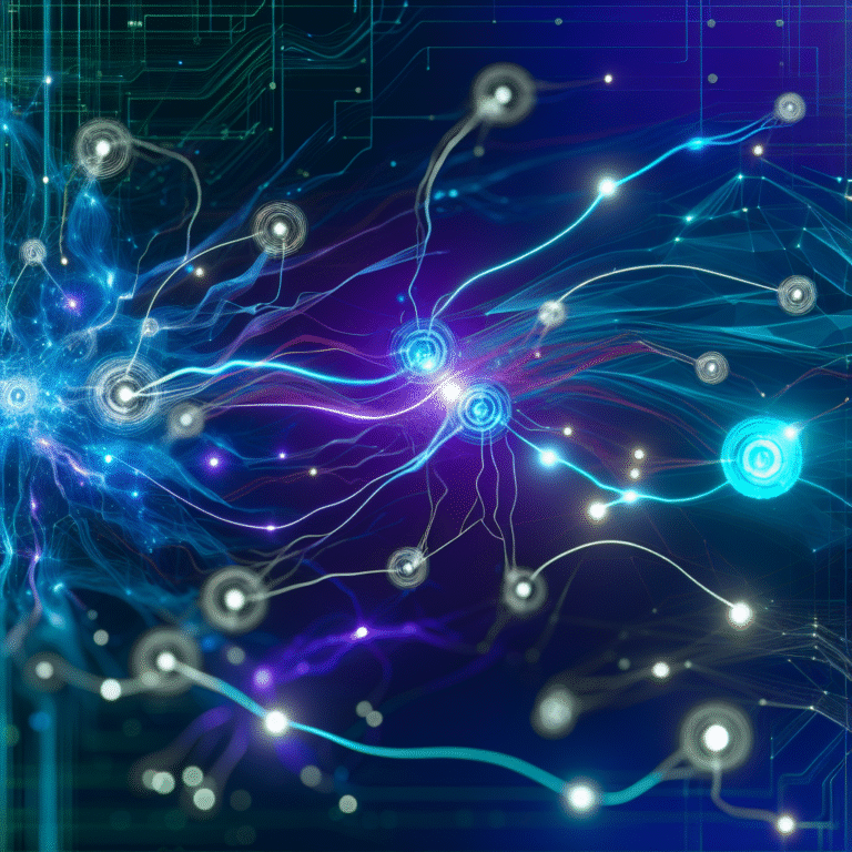 A glowing network of neural pathways and data flows in deep blues and purples illustrates marketing psychology with PCT and Cialdini.